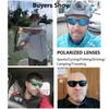 Classic Wrap Around Sunglasses for Men Women UV Protection Outdoor Sports Fishing Driving Travel