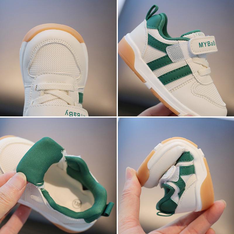 Spring & Autumn Breathable Baby Mesh Sneakers - Non-Slip Soft Sole Shoes for Boys & Girls