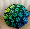 Paw Prints Art Design Automatic Umbrella with 8-Rib Foldable Design for Outdoor Daily Use Fashionable Gift for Festivals