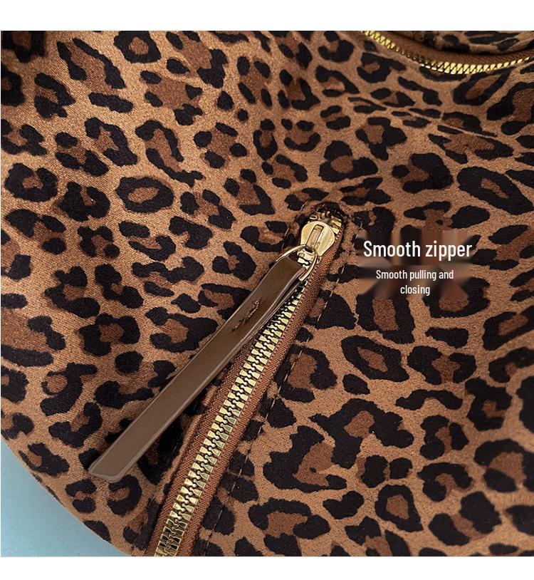 2025 New Leopard Print Versatile Women's Shoulder Bag - Casual, Stylish, Large Capacity Handbag