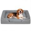 Dog Sofa Bed Washable Pet Bed With Removable Cover And Non Slip Bottom For Cats Small And Medium Dogs Grey