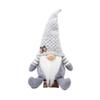 Christmas Decoration Gray Couple Figurines, Faceless Doll and Character Ornaments for Holiday Tabletop Decor