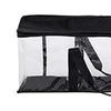 DVD Storage Bag with Handles Transparent Organizer Display Portable for Media Toy Shelf