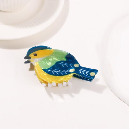 Colorful Bird Hair Claw Clip Strong Hold Non Slip Parrot Sparrow Hummingbird Shape Hair Clamp Hair Accessories for Women Girls