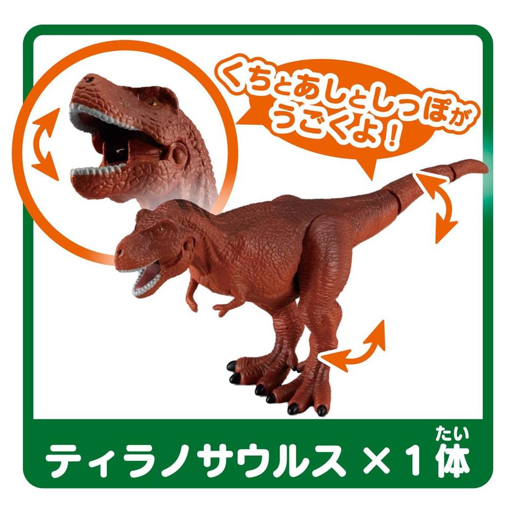 TAKARA TOMY Ania Shogakukan Illustrated Prehistoric Creatures Mini Encyclopedia Dinosaur Toy for Ages 3 and Up