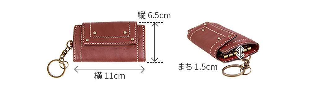 Schlüsseletui Echtleder 0032109 Dimple Camel [Dakota] Damen DA-32109-45