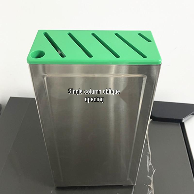 Stainless Steel Wall-Mount Knife Holder and Organizer for Home or Hotel Kitchens.