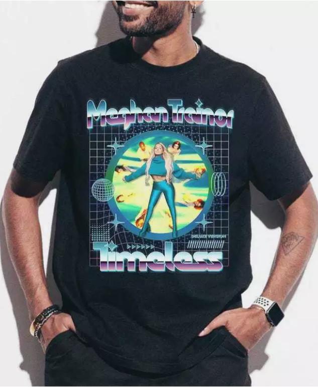 New Meghan Trainor The Timeless Tour 2024 Cotton Unisex S-5XL Shirt _18 Unisex T-Shirt XXXXL