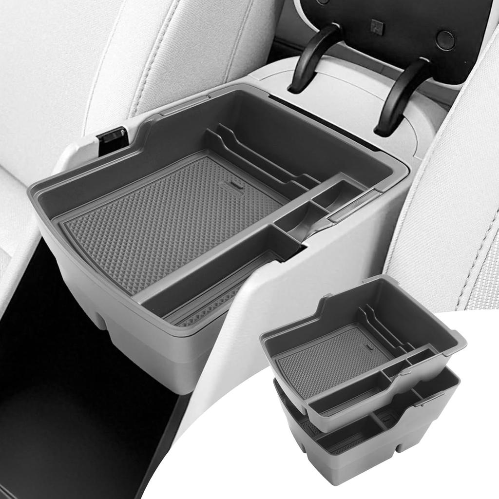 SHAOHAO for 2025 2026 Hyundai Tucson Lower Organizer for 2025 2026 Hyundai Tucson Accessories (Limited/Hybrid) Under Console Organizer Space Expand