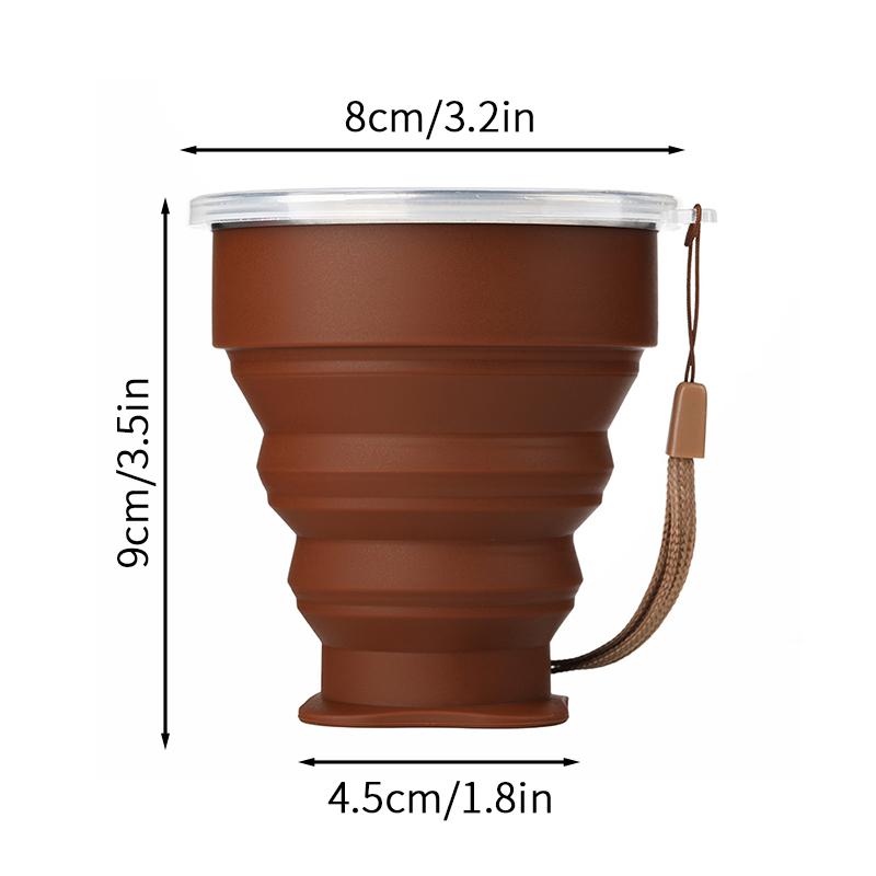 200ML Silicone Folding Cup Portable Collapsible Foldable Cup For Picnic Drinking Mug Heat Resistant Telescopic  Camping Cups