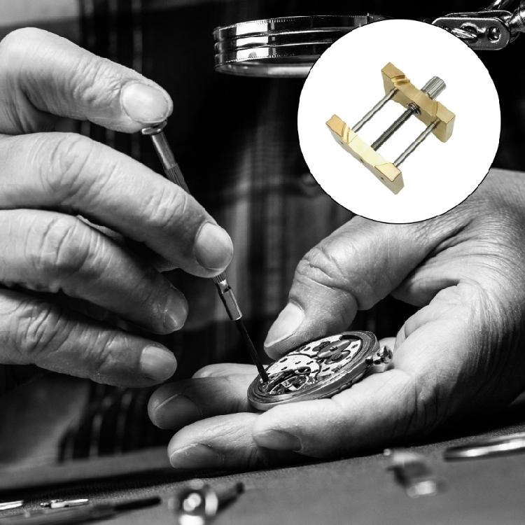 Fixed Base for Watchmaker Business Use Brass Watch Movement Holder Clamp Multifunction Watches Repair Accessory Tools