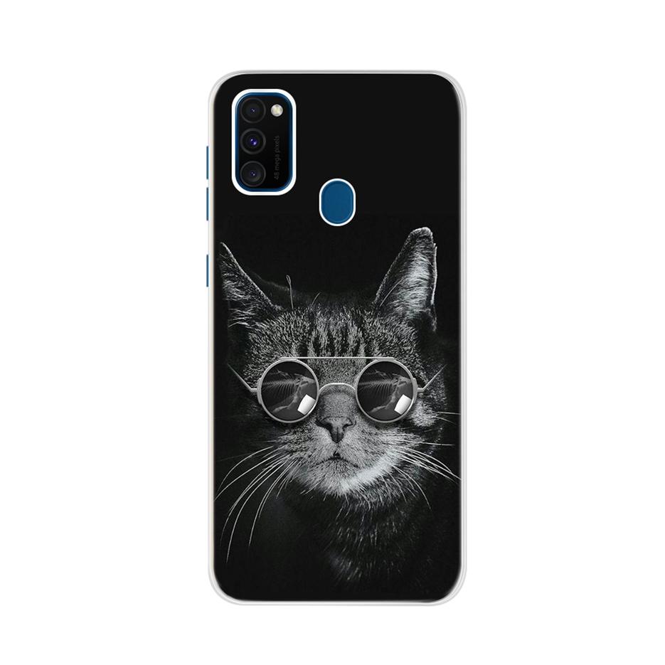 For Samsung Galaxy M21 Case Samsung M30s Soft Slim Cute Painted Phone Back Cover For Samsung M21 M 21 M215F Cases Bumper Fundas