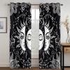 Blackout Curtain for Bedroom Black Living Room Darkening Window Curtain Bohemian Drapes Decor(2Panels) Cortinas Para La Sala