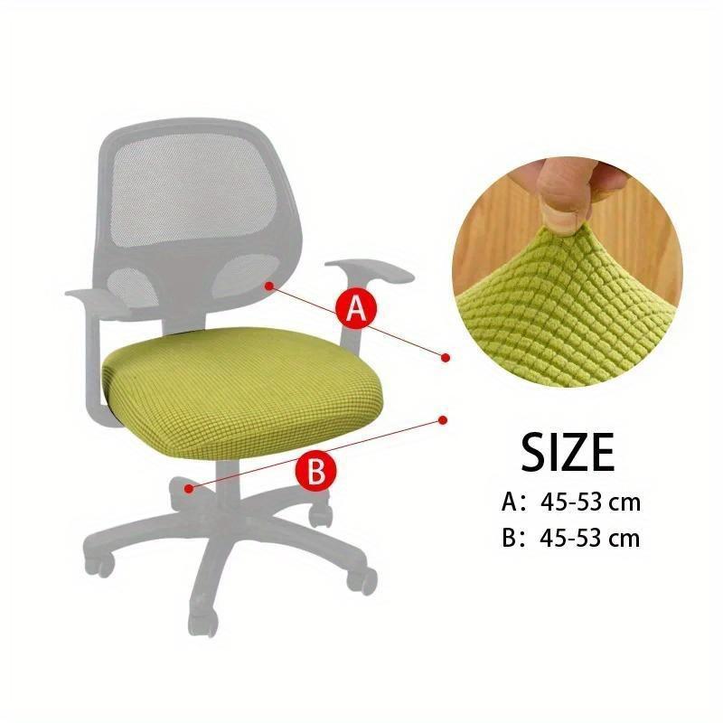 

Офисное компьютерное сиденье Защитная эластичность Раздельная накладка на сиденье Универсальный офисный пылезащитный чехол Утолщенный чехол на стул 1 шт. 1pc