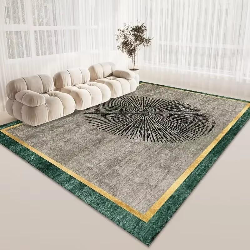 American Style High Quality Carpet Soft Anti-slip Design Large Living Room Area Rugs Decoration Bedroom Lounge Floor Mat Flannel