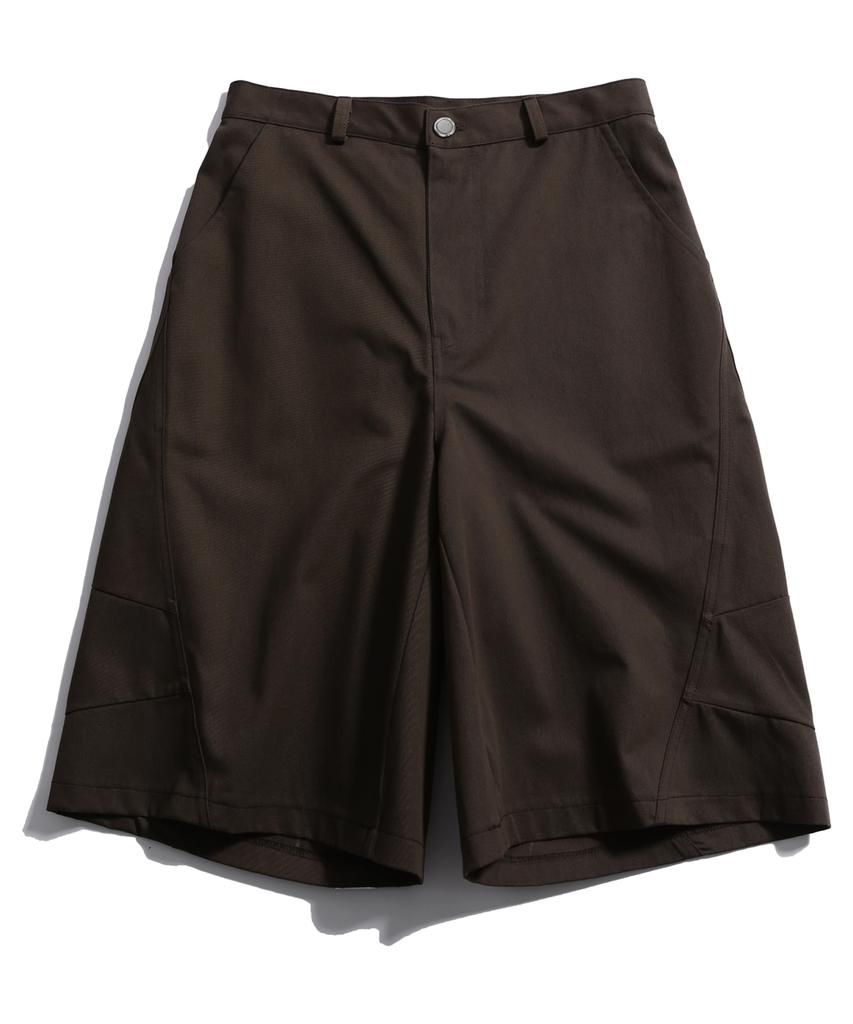 Bipitudiseuodeo Side Cut Bermuda Pants Brown