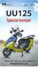Suzuki UU125 Scooter Full Coverage Protective Guard Bar - Front & Rear Anti-collision Bumper.