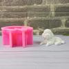Animal Dog Statue Silicone Molds for Candle Soap Chocolate Candy Cake Fondant Decoration Cement Gypsum Silicone Molds