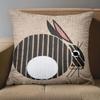 1 Pieces Cute Totoro Pattern Burlap Cushion for Home Polyester pillowcase, sofa decorative cushion cov Headboard Pillow