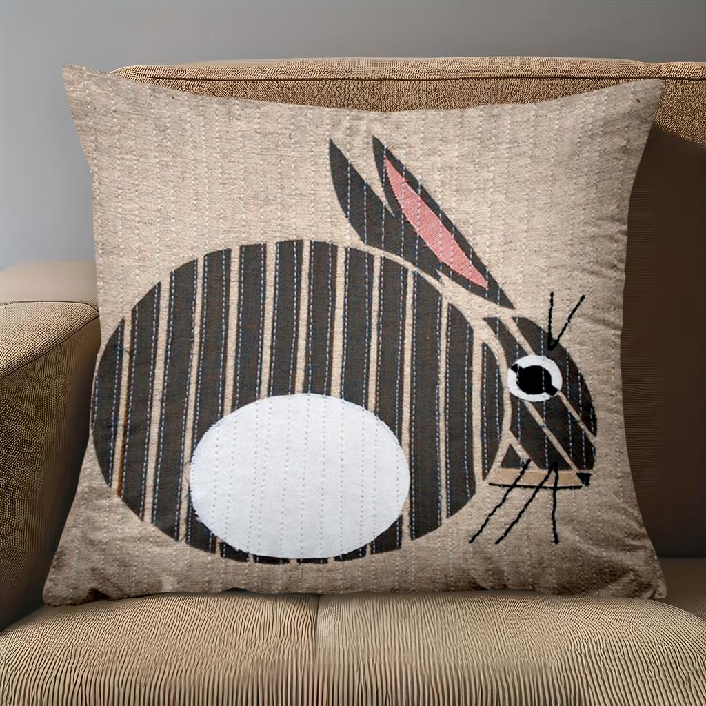 1 Pieces Cute Totoro Pattern Burlap Cushion for Home Polyester pillowcase, sofa decorative cushion cov Headboard Pillow
