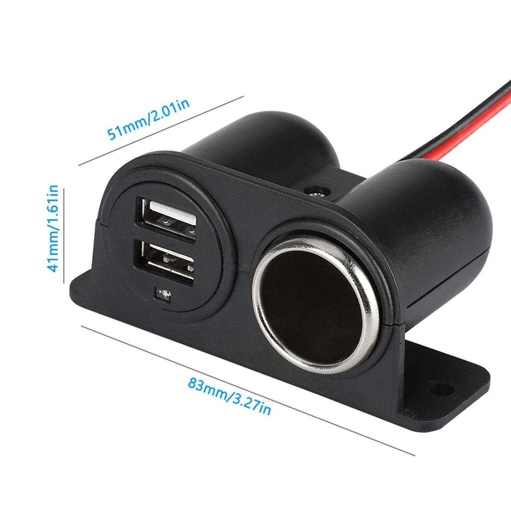 Mobile Phone USB SUV Vehicle Under-dash Mount 12V/ Charger Phones Charge Power Supply Fast Charging Universal Device