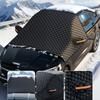 Verbesserte Schwarze Auto-Windschutzscheibenabdeckung Magnetische Schnee-Sonnenschutz Halbabdeckung