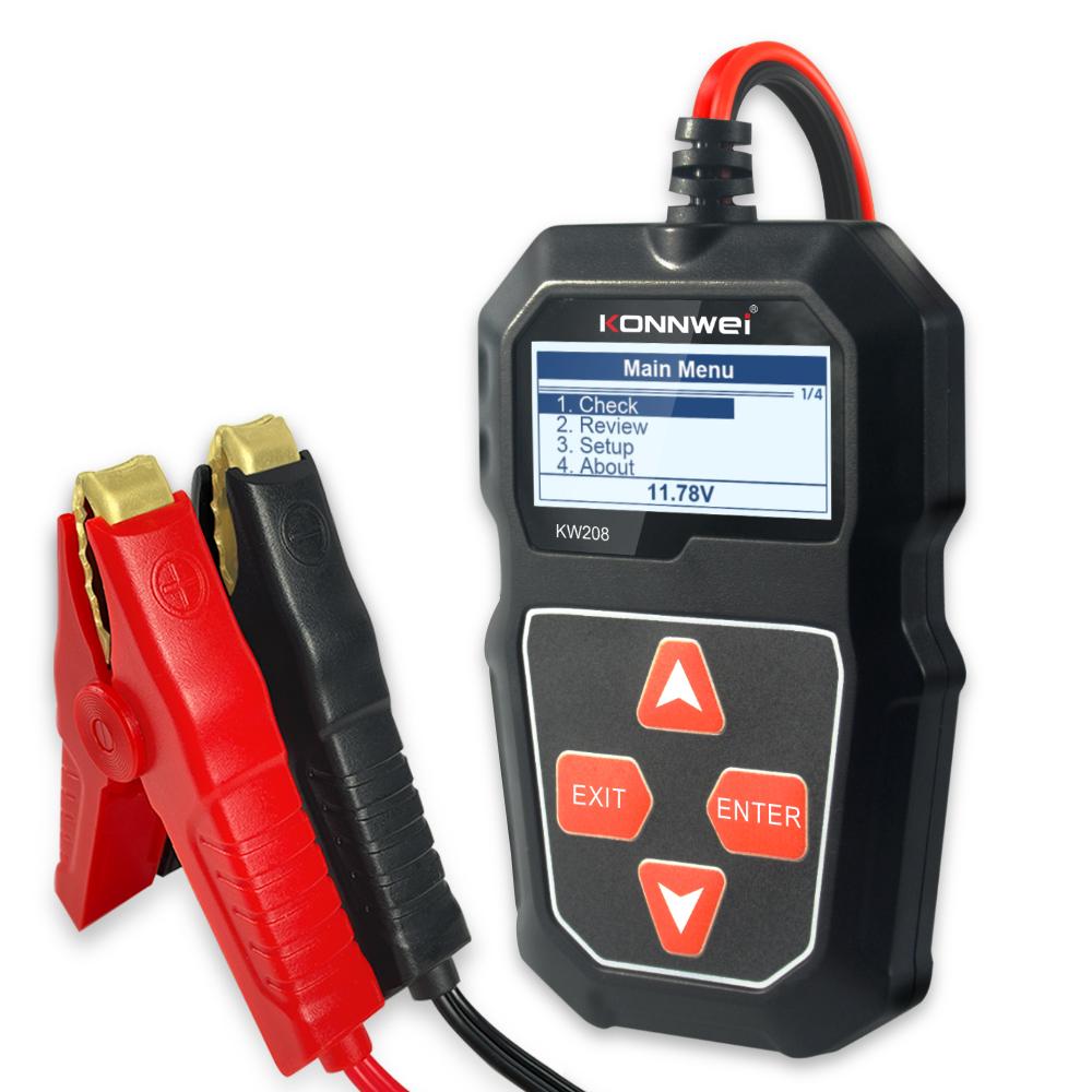 6V 12V Battery Tester Car Battery Tester Battery Health Analysis Fast Accuracy Testing Integrates Starter Detection