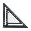 4inch Aluminum Miter Triangle Ruler 45 Degree/90 Degree Woodworking Square Protractor Multifunctional Measuring Tool