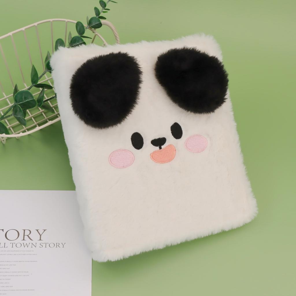 A6 Kpop Cartoon Plush Collect Book Binder Po Album Idol Card Holder Book Cute Girl Diary Planner Cover School Stationery