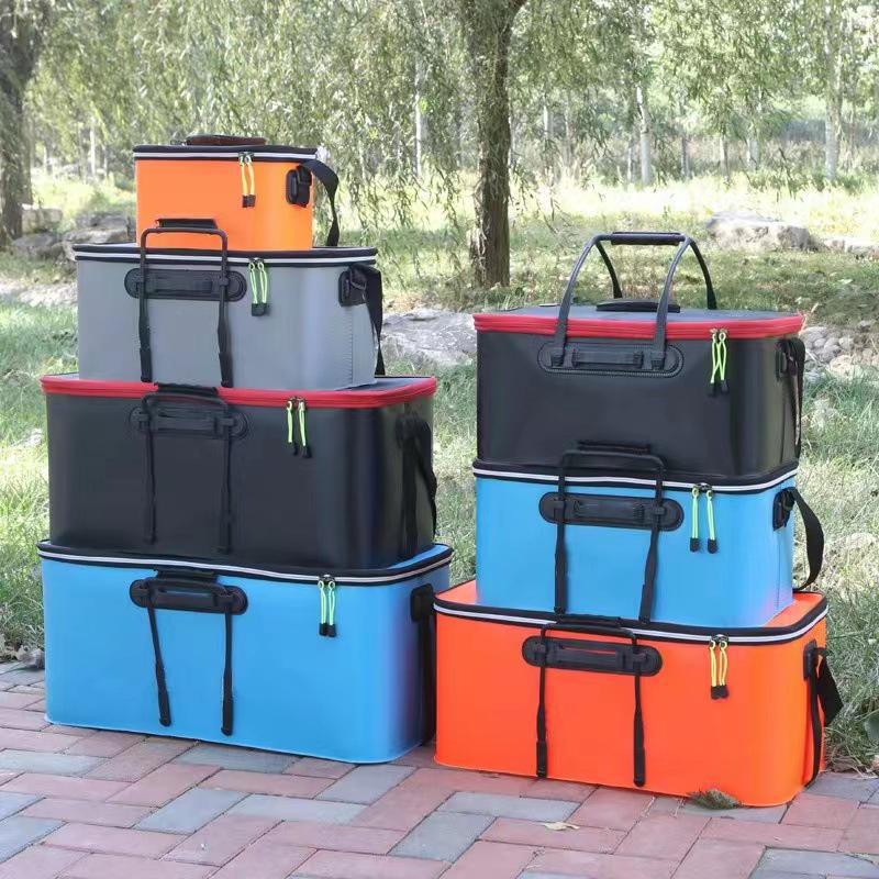 Foldable EVA Fishing Bucket with Fish Protection and Multi-Purpose Design