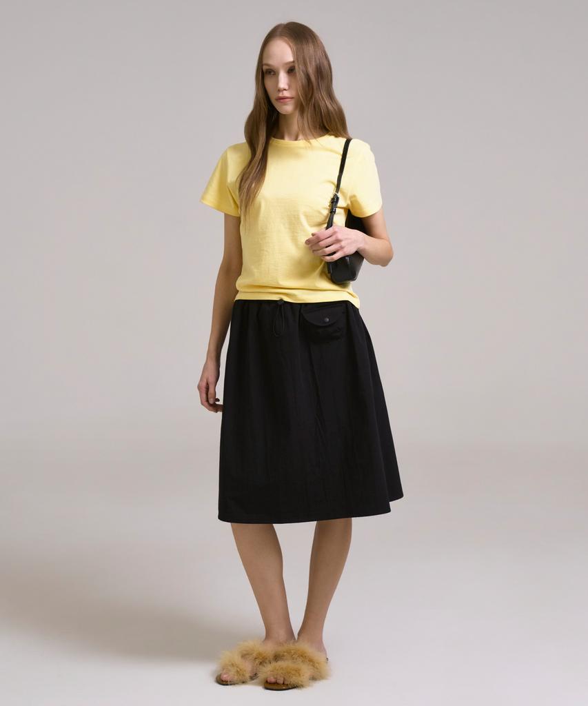 Sin And Lee Anime Midi Skirt Black