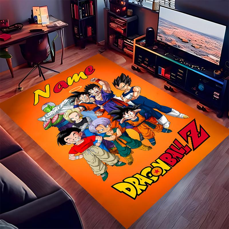 Custom personalization Dragon Ball Print Area Rug - Soft, Washable Non-Slip Indoor Mat,Living Room,Home&Office Decorative Rug