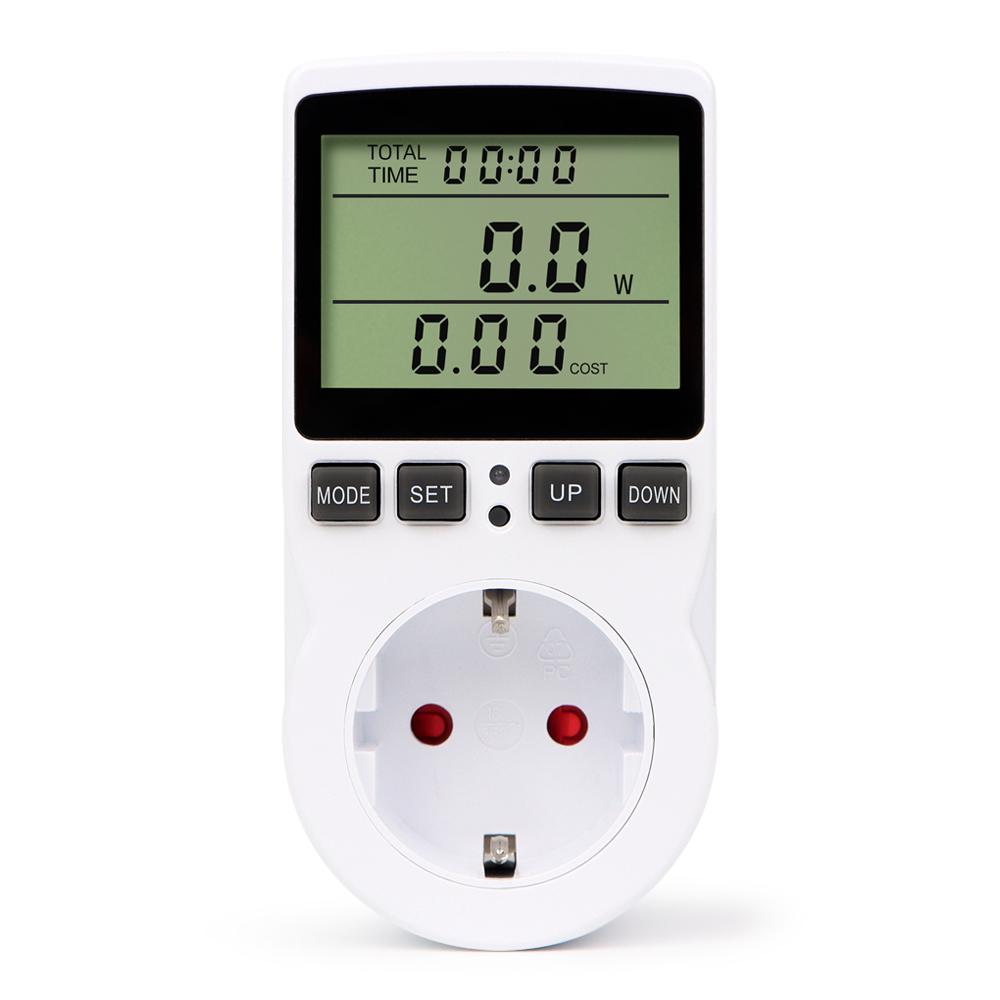 AC Energy Meter Digital Wattmeter Power Meter Electric Consumption Voltage Current Kwh Socket Analyzer Overload Protection