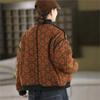 Johnature Women Vintage Print Floral Jackets Button Long Sleeve Winter Coats Warm Winter Casual Female Jackets