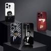 Player L-Ronaldo C-CR7 Phone Case For iPhone17,16,15,14,13,12 Plus,Max Soft Silicone Black Cover