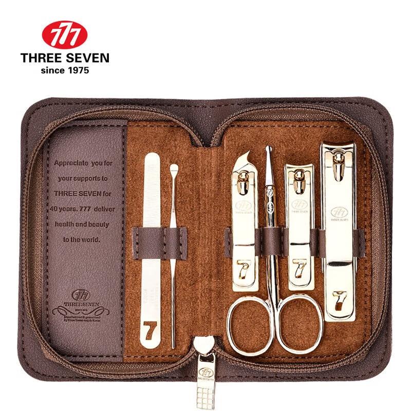 777 Anti-Splash 6-Piece Nail Clipper Grooming Set