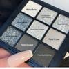 Black Swan Metallic Neun-Farben Lidschattenpalette - Perlglänzender Schimmer für Smokey, Grau-Schwarze Looks