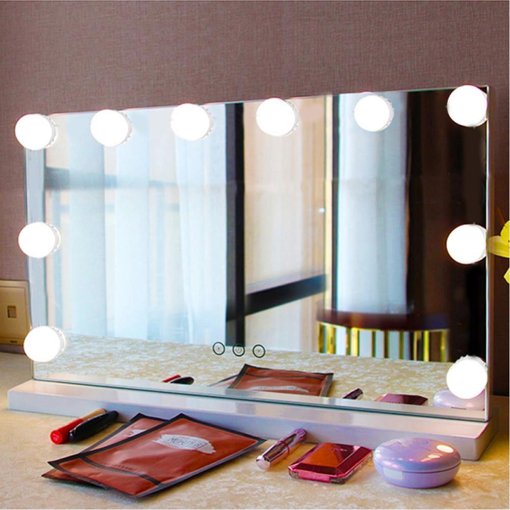 LED Makeup Mirror Lights Dimmable Bulb Warm/Cold Tones Dressing Mirror Decorative Light