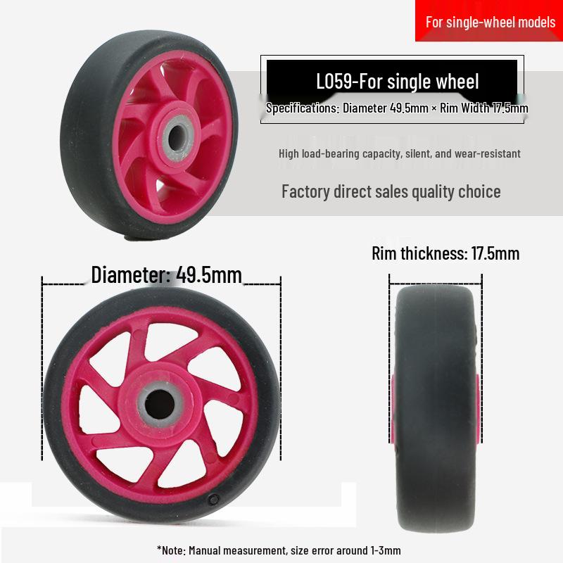 Universal Telescopic Luggage Wheels & Leather Case Replacement Rollers with Password Lock.