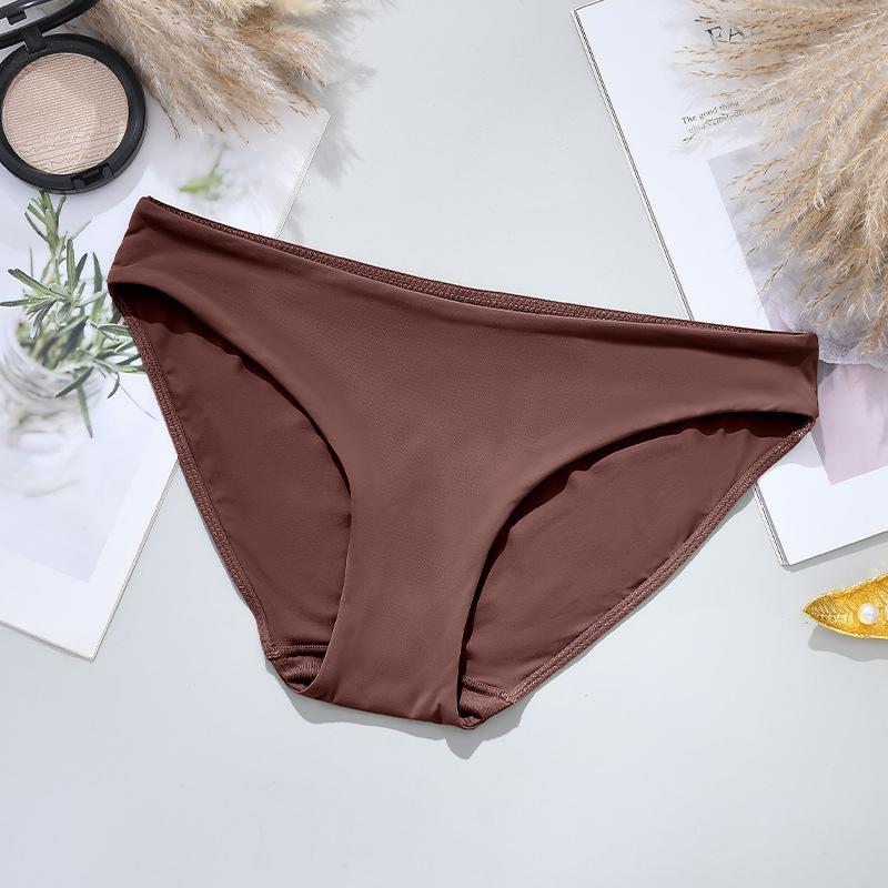 Large size women's underwear pure cotton summer seamless breathable girls' women's mid-waist briefs wholesale women's