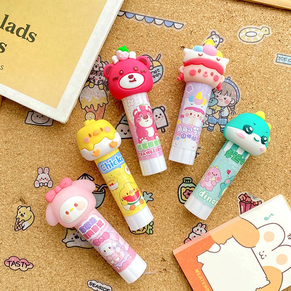 Cute and Convenient Solid Glues Stick for Office School Use Creative Activity