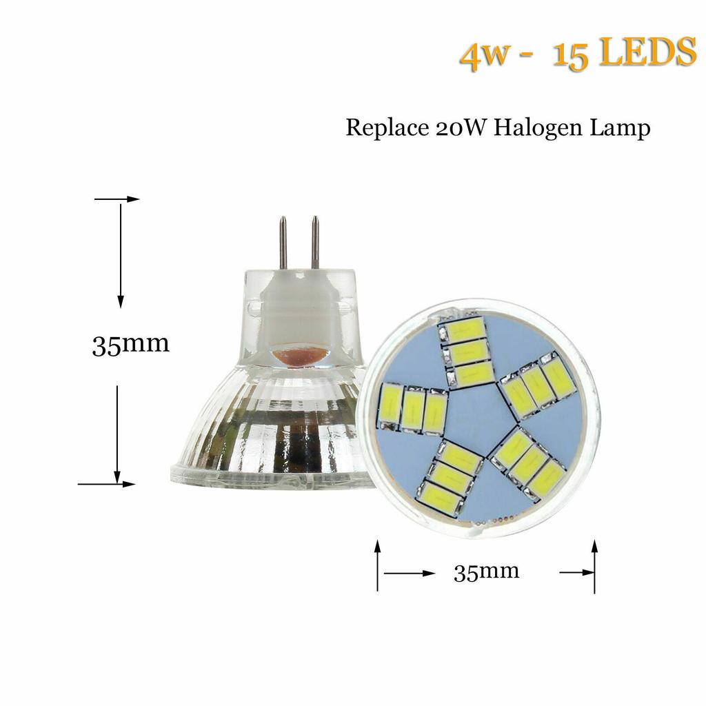 LED Halogen Strahlerlampe MR11 12V 5730 SMD 12V 10W 15W 20W Warm/Kalt/Neutralweiß Kronleuchter Heimlicht Durchmesser 35mm