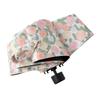 Durable Frame Steel Automatic Open Close Sun Rain Umbrella With Retro Floral Print