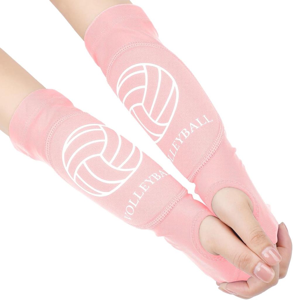 Volleyball-Armschoner für Mädchen, 1 Paar gepolsterte Volleyball-Passing-Ärmel mit Schaumstoffschutz, Volleyball-Armschutz für Jugendliche