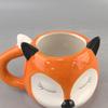 cute pet white cloud soil mug, ceramic cup cute fox cup cartoon milk cup animal water cup