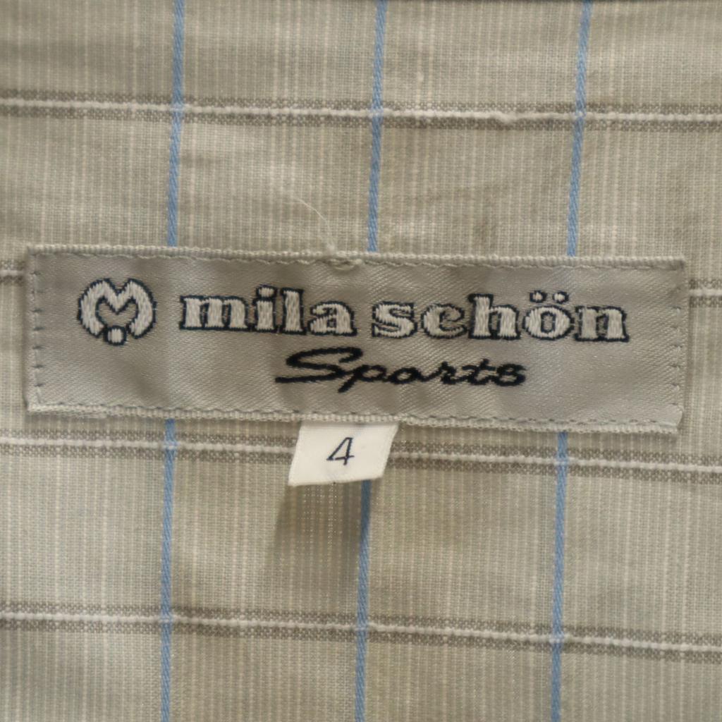 Mila schon Made In Japan Check Pattern Short Sleeve Open Collar Shirt 4 Men's Used