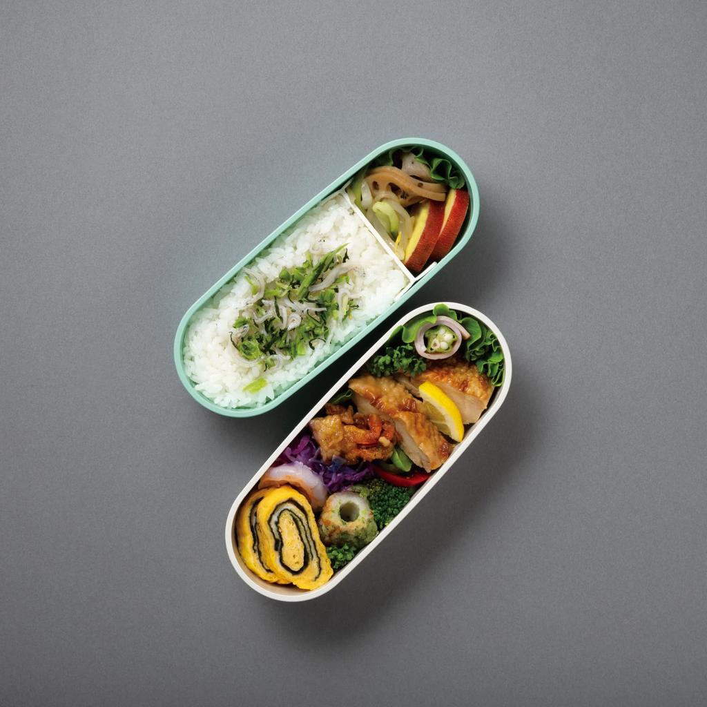 Thermos Fresh Lunch Lunch MNT Box, 2-Tier Box, 600ml, Mint, DJT-601W