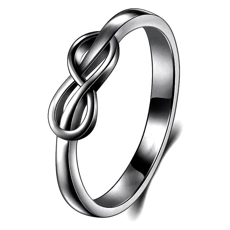 

Кольца Huitan Infinity Figure Eight Shape Finger Rings для женщин, минималистичные, сдержанные, обручальные кольца, аксессуары, модные ювелирные изделия оптом 6