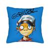 Gorillaz Pillowcase Printed Fabric Cushion Cover Decorative  Pillow Case Cover Bed Zippered 45X45cm