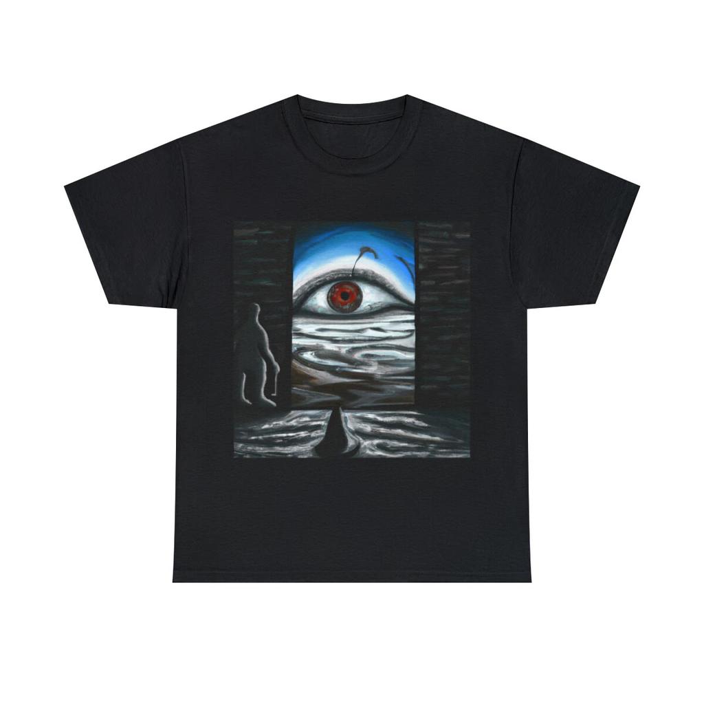 Dark Fantasy Art T Shirt Eyeball Abstract Illuminati Graphic Tee Band Tour Adult